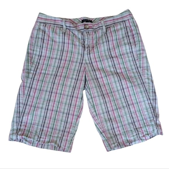 Tommy Hilfiger Plaid Bermuda Shorts Size 6 - Picture 1 of 4